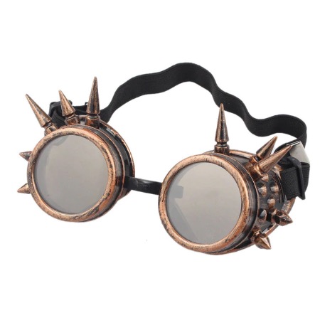 Steampunk Schweißerbrille 8 ist antik kupferfarben