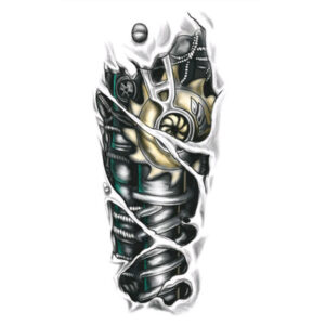 Steampunk Tattoo mechanischer Arm