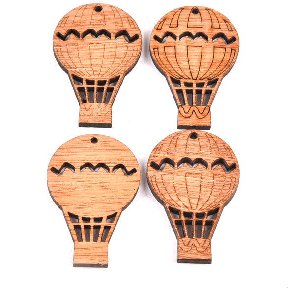 Steampunk Ballon-Set, Holz, 20 Stück