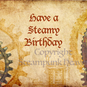 Steampunk Glückwunschkarten-Set James