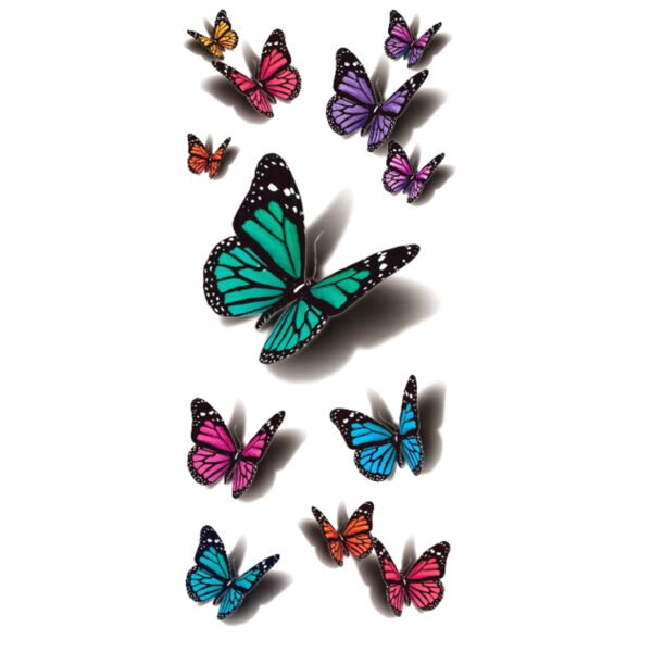 Steampunk Tattoo 3D Schmetterlinge