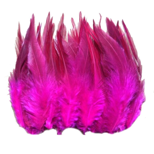 Steampunk Federn als Hutdekoration - pink