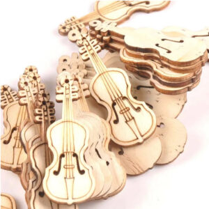 Steampunk Geigen-Set, Holz, 20 Stück