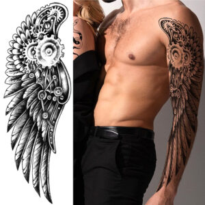 Steampunk Tattoo Gear wing