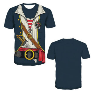 Steampunk Herren T-Shirt Piet Pirat
