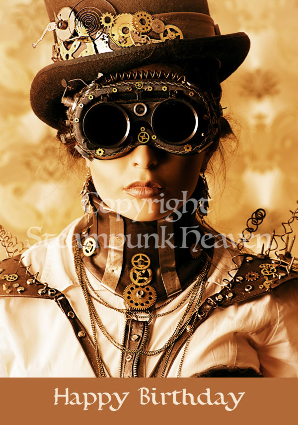 Steampunk Glückwunschkarten