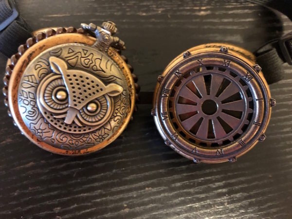 Steampunk Mixed-Media Uhr Winifred, 2er Set – Bild 2