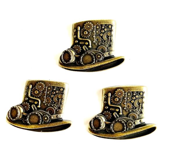 Steampunk Mixed-Media Zylinder Finnley, 3er Set – Bild 2
