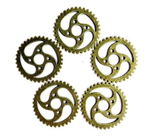 Steampunk Zahnrad Set 58, gross