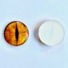 Steampunk Hartglas Cabochon Drachenauge orange