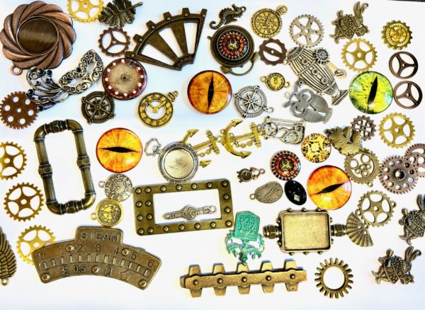 Steampunk Kettenanhänger Mix 15 - WEG IST WEG