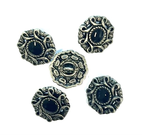 Steampunk Knopf 13, 10er Set, Durchmesser 2,5 cm – Bild 2