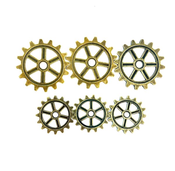 Steampunk Zahnrad-Set 80