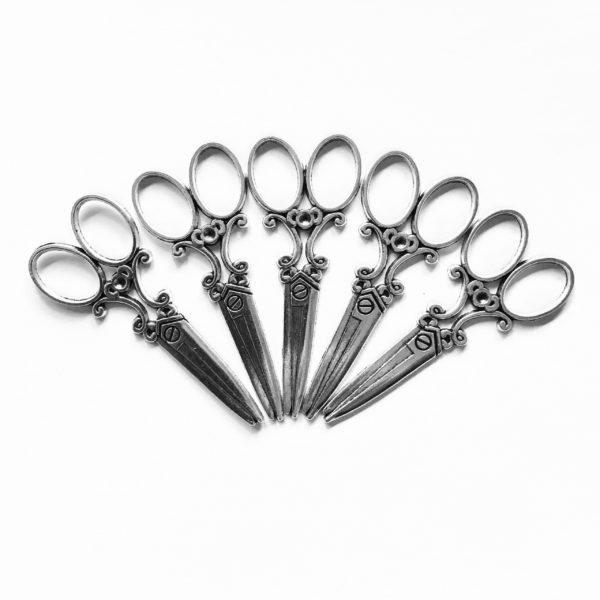 Steampunk Schere silber