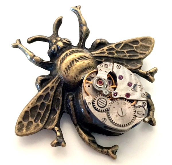 Steampunk Brosche 28