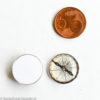 Steampunk Hartglas Cabochon Kompass