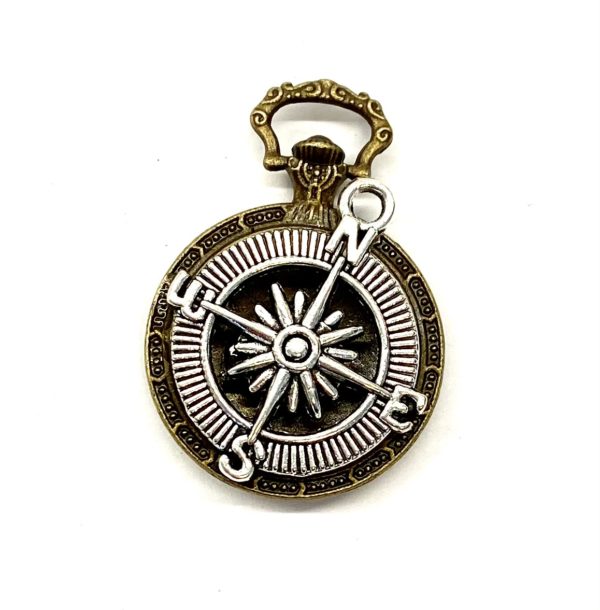 Steampunk Kettenanhänger Windrose