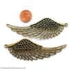 Steampunk Kettenanhänger Flügel-Set